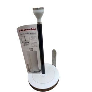 KitchenAid White Paper Towel Holder With Soft-Touch Friction Pad & Weighted base